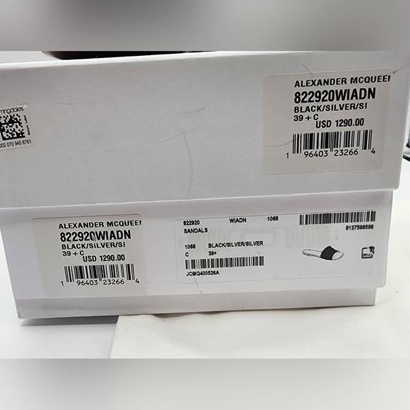 Alexander McQueen Embellished Women's Slides NWT - Picture 10 of 10